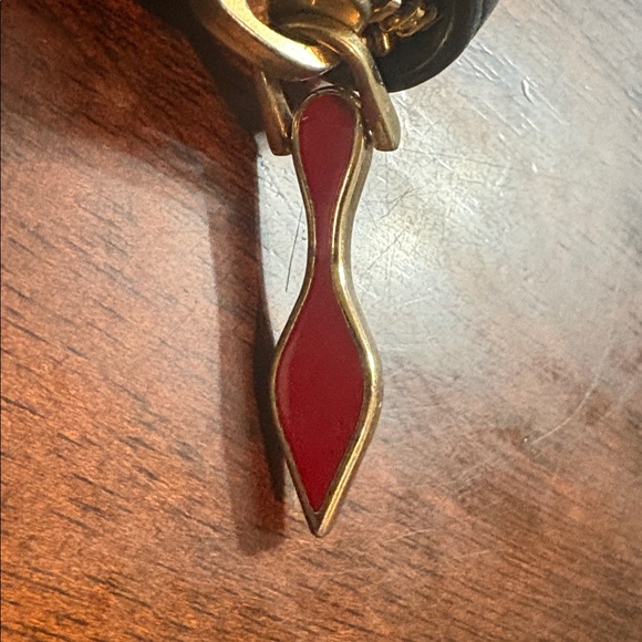 CHRISTIAN LOUBOUTIN PANETTONE Spiked Leather Wallet/Coin Case - Picture 12 of 13